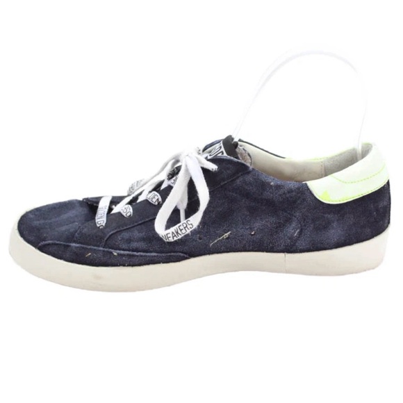 Golden Goose Womens Suede Low Top Leather Trim Sneakers
Blue Size 8 - Picture 4 of 11